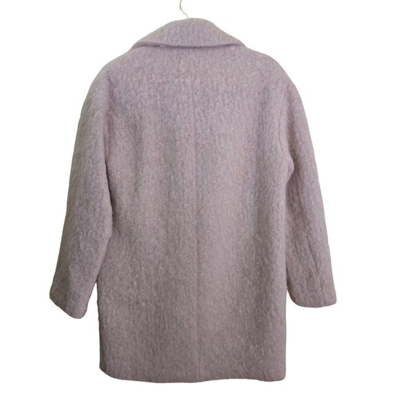 Cole Haan NWOT Blush Pink Alpaca Wool Mohair Coat Size 2 - Picture 3 of 13